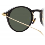 Linda Farrow - Linear Arris C8 Oval Sunglasses in Black - LF06C8SUN - Linda Farrow Eyewear