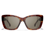Chanel - Butterfly Sunglasses - Dark Tortoise Brown - Chanel Eyewear