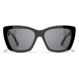 Chanel - Butterfly Sunglasses - Black Gray Polarized - Chanel Eyewear