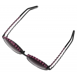 Chanel - Round Sunglasses - Black Pink - Chanel Eyewear