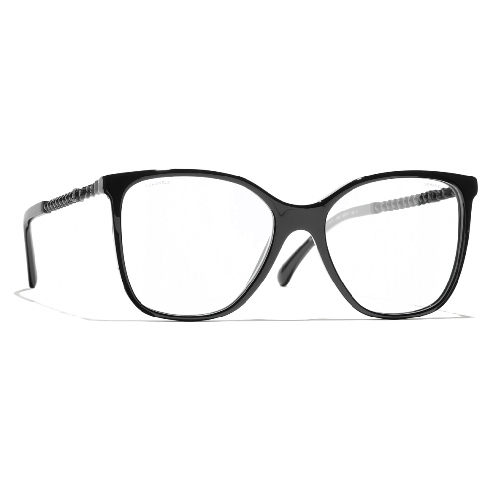 Chanel - Square Sunglasses - Black Blue Light Filtering - Chanel Eyewear -  Avvenice