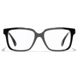 Chanel - Square Sunglasses - Black White Blue Light Filtering - Chanel Eyewear