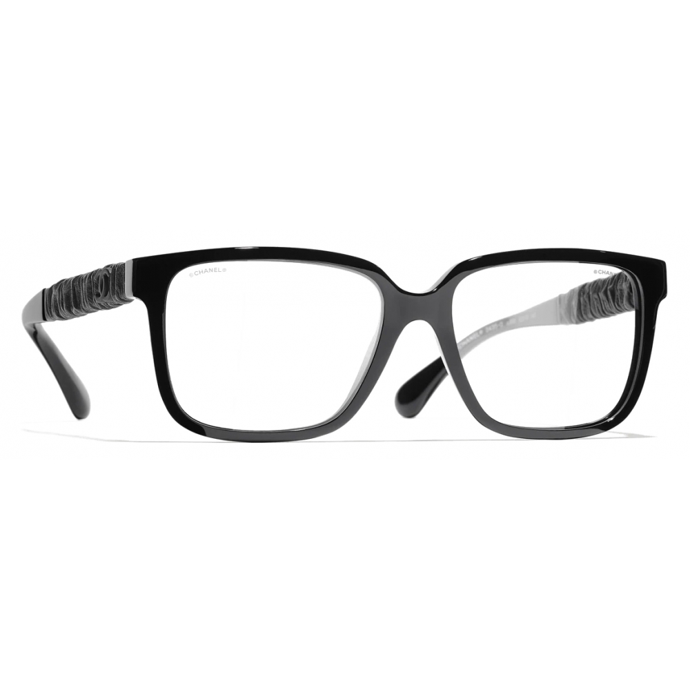 Chanel - Square Sunglasses - Black Blue Light Filtering - Chanel Eyewear -  Avvenice