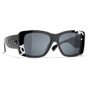 Chanel - Square Sunglasses - Black White Gray - Chanel Eyewear