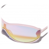 Chanel - Occhiali da Sole a Maschera - Rosa Oro Specchiate - Chanel Eyewear