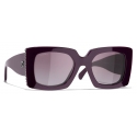 Chanel - Square Sunglasses - Burgundy - Chanel Eyewear