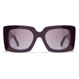 Chanel - Square Sunglasses - Burgundy - Chanel Eyewear