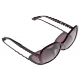 Chanel - Occhiali da Sole Quadrati - Borgogna - Chanel Eyewear