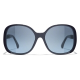 Chanel - Occhiali da Sole Quadrati - Blu - Chanel Eyewear