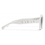 Chanel - Rectangular Sunglasses - White Gray Gradient - Chanel Eyewear