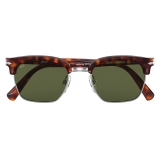 Persol - PO3199S - Havana-Gunmetal / Polarized Green - Sunglasses - Persol Eyewear