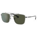 Persol - PO2487S - Argento/Nero / Verde - Occhiali da Sole - Persol Eyewear