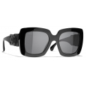 Chanel - Square Sunglasses - Black Gray Polarized - Chanel Eyewear