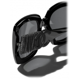 Chanel - Square Sunglasses - Black Gray Polarized - Chanel Eyewear