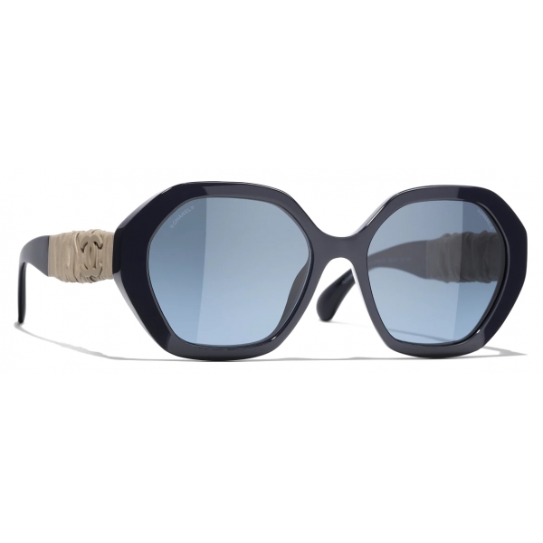 Chanel - Round Sunglasses - Blue - Chanel Eyewear