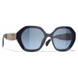 Chanel - Occhiali da Sole Rotondi - Blu - Chanel Eyewear