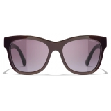 Chanel - Square Sunglasses - Red Burgundy Gradient - Chanel Eyewear