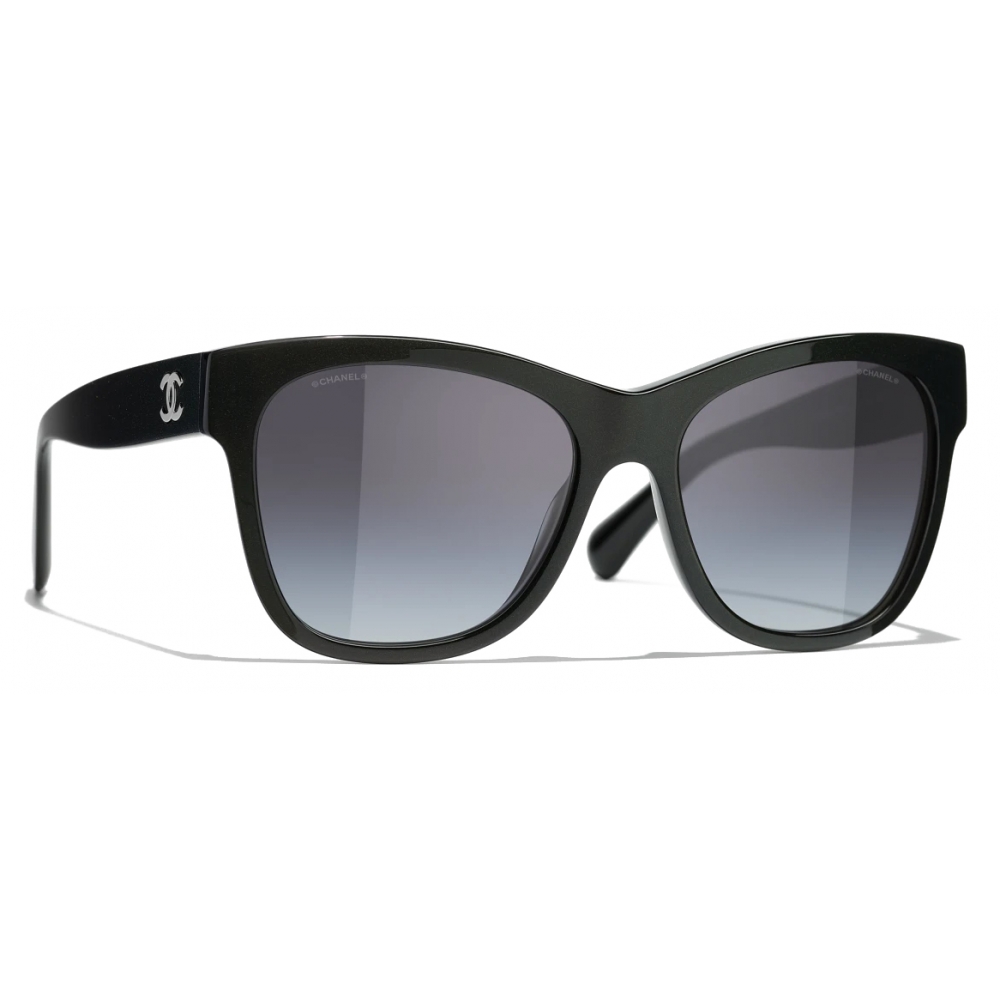 Chanel - Square Sunglasses - Green Gray Gradient - Chanel Eyewear - Avvenice