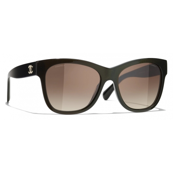 Chanel - Occhiali da Sole Quadrati - Marrone - Chanel Eyewear