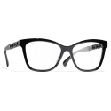 Chanel - Square Sunglasses - Black Blue Light Filtering - Chanel Eyewear