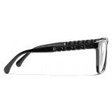 Chanel - Square Sunglasses - Black Blue Light Filtering - Chanel Eyewear