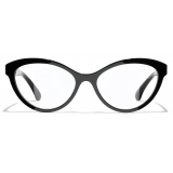 Chanel - Occhiali da Sole Cat-Eye - Nero Oro Filtro per la Luce Blu - Chanel Eyewear