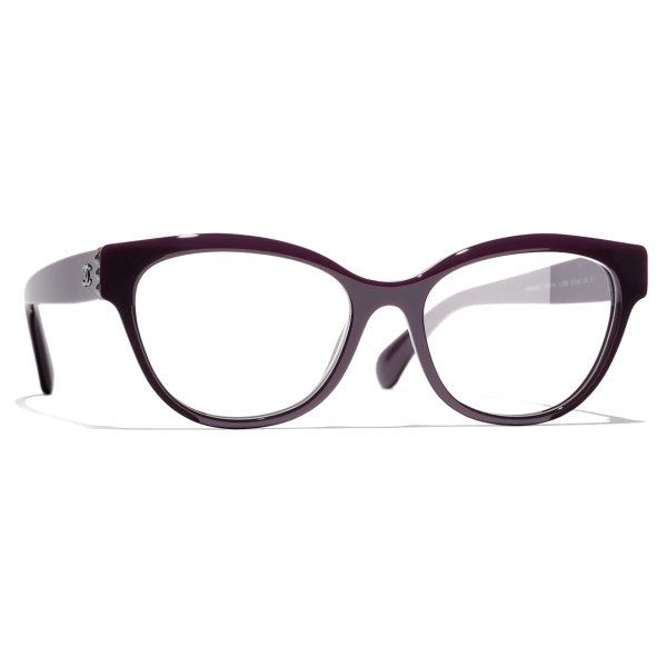 Chanel - Butterfly Eyeglasses - Burgundy - Chanel Eyewear