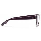 Chanel - Occhiali da Vista a Farfalla - Borgogna - Chanel Eyewear