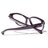 Chanel - Occhiali da Vista a Farfalla - Borgogna - Chanel Eyewear