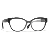 Chanel - Occhiali da Vista a Farfalla - Grigio Scuro - Chanel Eyewear