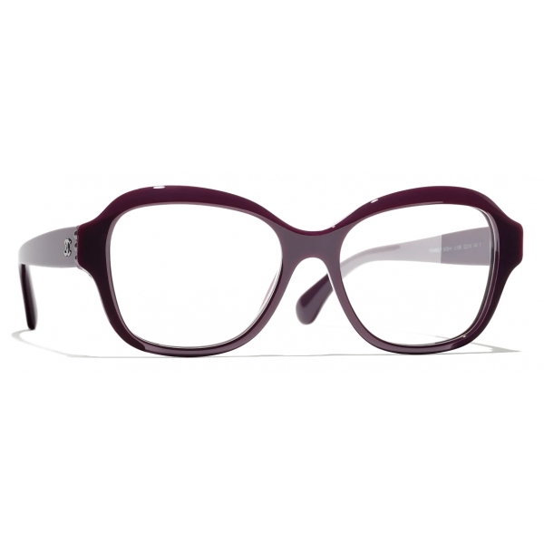 Chanel - Square Eyeglasses - Burgundy - Chanel Eyewear