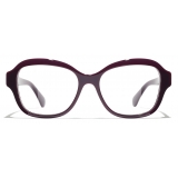 Chanel - Square Eyeglasses - Burgundy - Chanel Eyewear