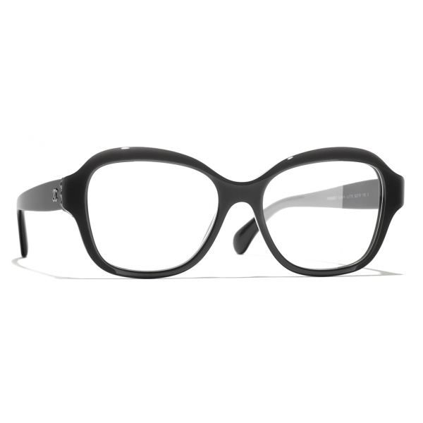 Chanel - Occhiali da Vista Quadrata - Grigio Scuro - Chanel Eyewear