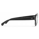 Chanel - Occhiali da Vista Quadrata - Grigio Scuro - Chanel Eyewear