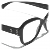 Chanel - Occhiali da Vista Quadrata - Grigio Scuro - Chanel Eyewear