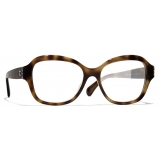 Chanel - Occhiali da Vista Quadrata - Tartaruga - Chanel Eyewear