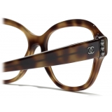 Chanel - Occhiali da Vista Quadrata - Tartaruga - Chanel Eyewear