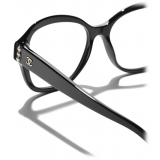 Chanel - Square Eyeglasses - Black Gold - Chanel Eyewear