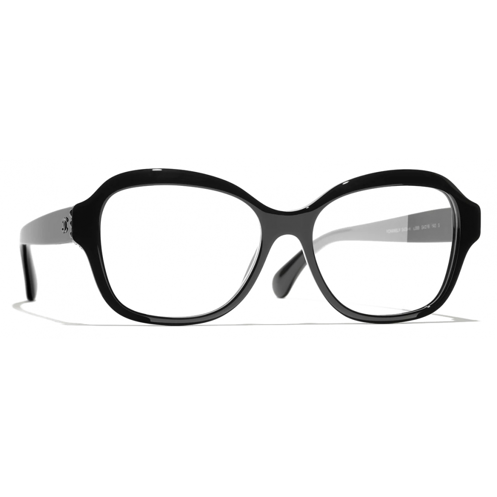 Chanel - Square Sunglasses - Black Gold Transparent - Chanel Eyewear -  Avvenice