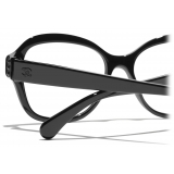 Chanel - Occhiali da Vista Quadrata - Nero - Chanel Eyewear