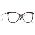 Chanel - Square Eyeglasses - Burgundy Dark Silver - Chanel Eyewear