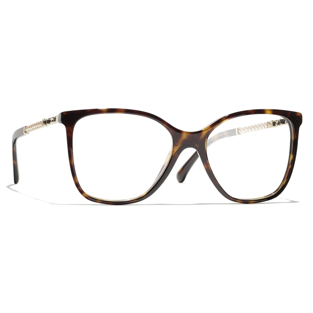 Chanel - Rectangular Eyeglasses - Dark Tortoise - Chanel Eyewear - Avvenice