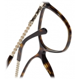Chanel - Occhiali da Vista Quadrata - Tartaruga Scuro - Chanel Eyewear