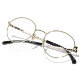 Chanel - Round Eyeglasses - Black Gold - Chanel Eyewear