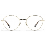 Chanel - Round Eyeglasses - Gold Dark Tortoise - Chanel Eyewear