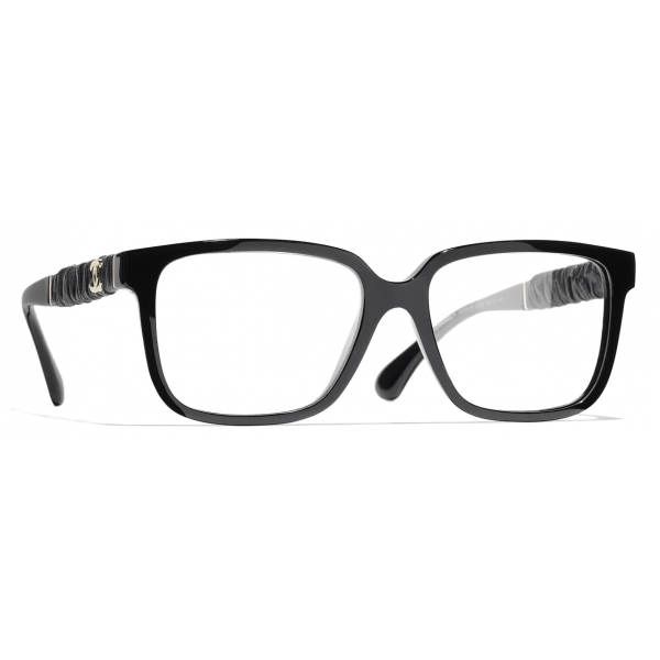 Chanel - Square Eyeglasses - Black Gold - Chanel Eyewear