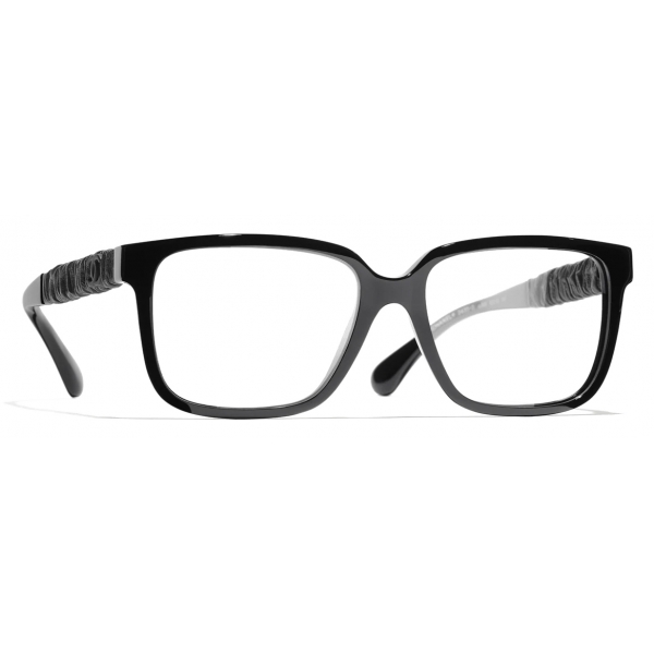 Chanel - Occhiali da Vista Quadrata - Nero - Chanel Eyewear