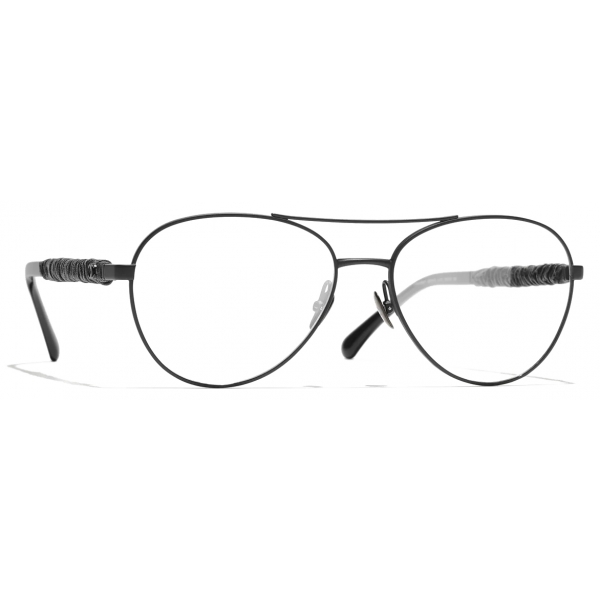 Chanel - Pilot Eyeglasses - Black - Chanel Eyewear