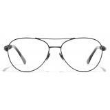 Chanel - Occhiali da Vista Pilota - Nero - Chanel Eyewear