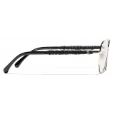 Chanel - Occhiali da Vista Pilota - Oro Nero - Chanel Eyewear